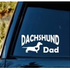 Dachshund Dad Decal Sticker for Car Window 8 Inch BG
