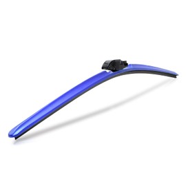 Clix Wipers - 20" Blue Automotive Replacement Wiper Blade (Pack of 1) Universal Clip On All-Weather Flex Frame Windshield Wiper