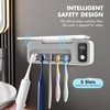 Auntyfey Sanitizeri Toothbrush Cleaner with 5 Slots, Smart Sanitizeri Toothbrush