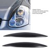 2pcs Carbon Fiber Headlight Eyebrows Left Right Glossy 3K Twill