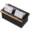 Dual Pop-Up Floor Box Electrical Kit (TR-20A, Bronze)