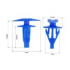 XMHF 100pcs Auto Parts Weatherstrip Retainer Clips for Nissan Altima