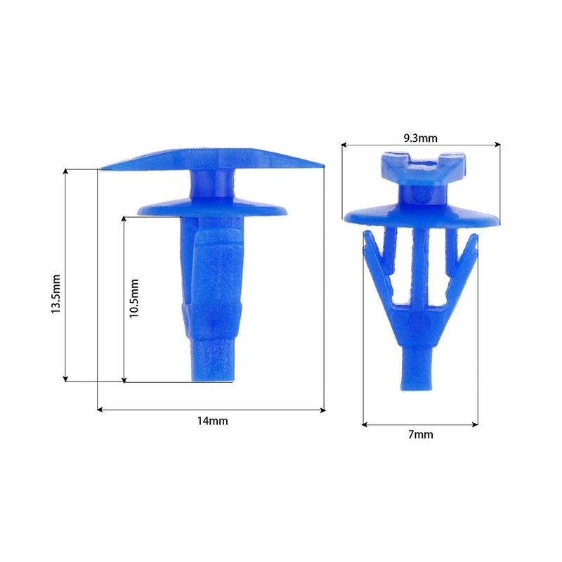 XMHF 100pcs Auto Parts Weatherstrip Retainer Clips for Nissan Altima