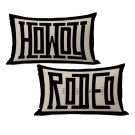 uinwk Western Pillow Covers 12x20,Howdy Pillow Cover,This Ain't My First Rodeo Pillow Covers,Farmhouse Pillow Covers,Southwestern Pillow Covers,Ranch Pillow Covers (Gray) 2PS