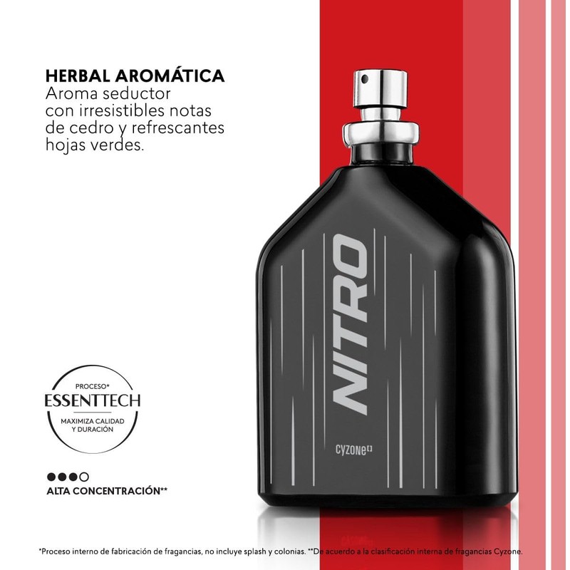 Esika L'Bel Perfume de Hombre Nitro Edición Limitada 100 ml.