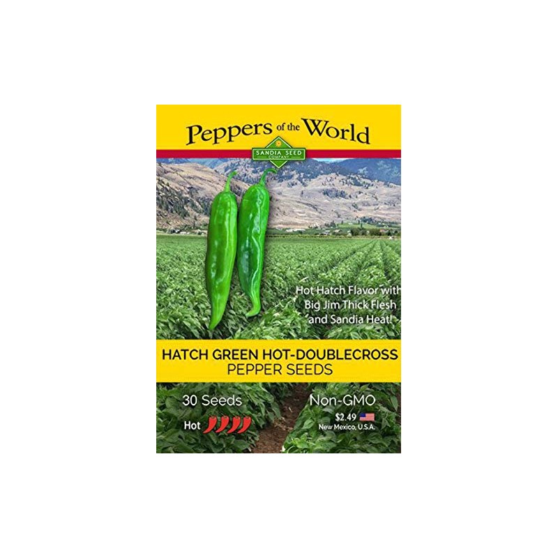Hatch Green Hot Chile Seeds - 30 Seeds DoubleCross -