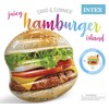Intex Juicy Hamburger Inflatable Island, 53" X 50" X 9"