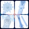 Totority Light Up Snowflake Wand, Glow Snowflake Wand Kid Cosplay