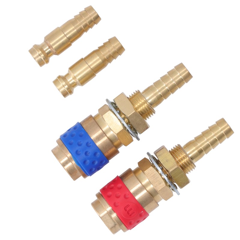 Welding Quick Connector Water Cooled Gas Adapter M8 Brass Fitting