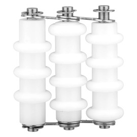 Wire Straightener for Jewelry Making, Cast Iron & Plastic Wire Straightener With Three Rollers for Precision Wrapping Projects Tool Accessories(White)