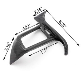 Xotic Tech Dashboard Air Vent AC Outlet Cover Trim Left Driver Side, Carbon Fiber Pattern, Compatible with Camry 2018-2024