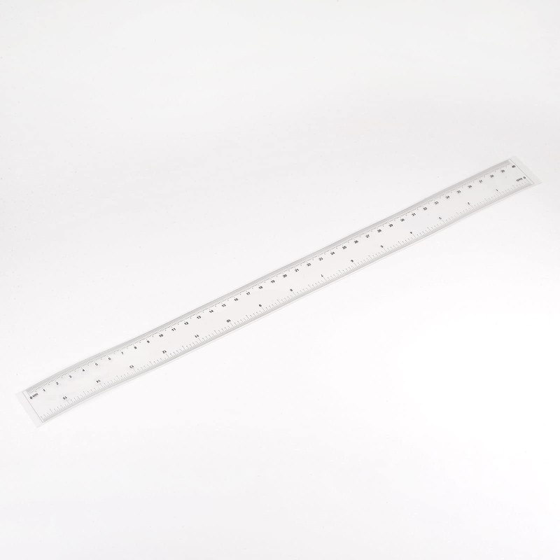 HARFINGTON Film Flexible Ruler 16 Inch 0.5mm Scale PET Plastic