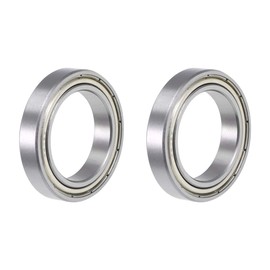 sourcing map 6805ZZ Deep Groove Ball Bearing 25x37x7mm Double Shielded ABEC-1 Bearings 2-Pack