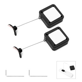 2 Pack Retractable Remote Control Tether - Anti-Lost Remote Leash for TV Remotes, Durable Remote Tether with Adjustable Length, Securely Attach Streaming/TV Remote Controls to Prevent Misplacement