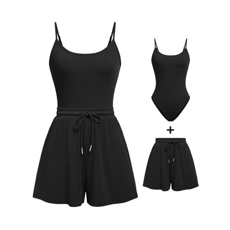 Rayson Completo da Donna Estivo 2 Pezzi Curvy Eleganti Tuta