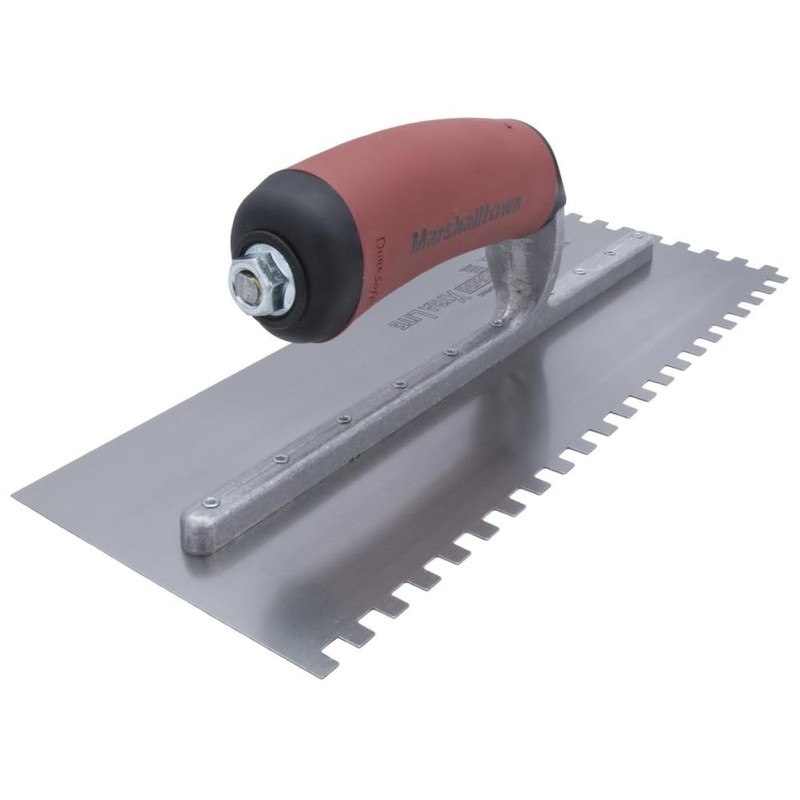 Marshalltown Notched Trowel 1/4" Durasoft Han