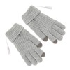 USB Heated Gloves Thicken Detachable Electronic Warming Knitted Gloves for