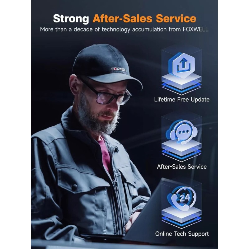 FOXWELL for CHRYSLER Car All System Active Test OBD2 Scanner