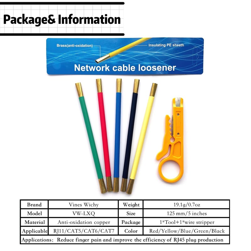 LIUJINCAN Untwist Tool for Twisted Pair Network Cables (CAT5/CAT6/CAT7 &