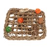 Bird Foraging Wall Toy Boredom Relief Seagrass Hand Woven Parrot