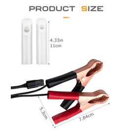 SCUARI 4PCS Automotive Fuel Injector Cleaning Kit,Car Accessories Fuel Injector Flush Cleaner Adapter DIY Cleaning Tool Kit with Test Lead,Suitable for Any 12-24V Car,Motorcycle,Electric Car,ATV