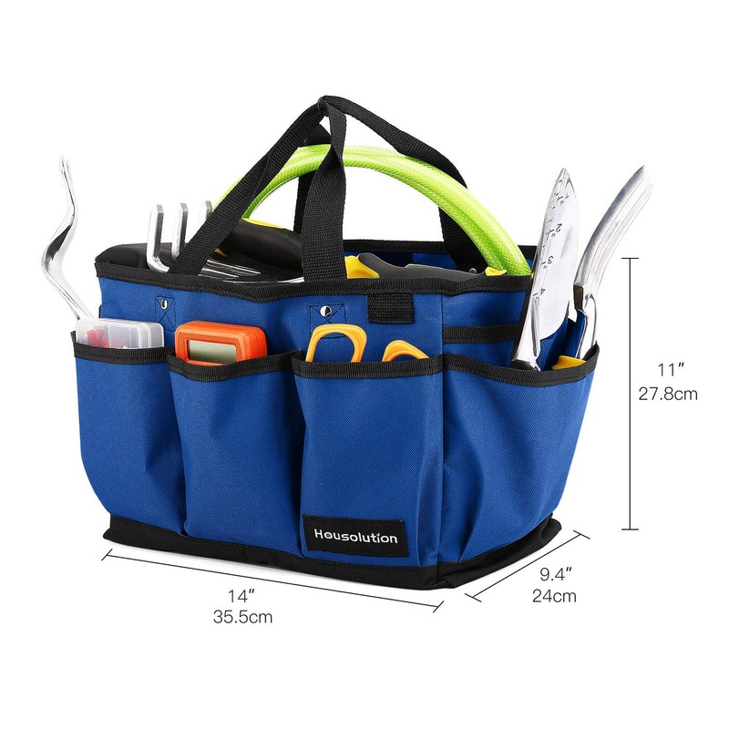 Housolution Gardening Tote Bag, Deluxe Garden Tool Storage Bag and