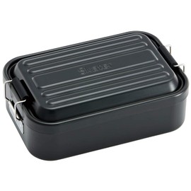 Skater AFT8B Soft Aluminum Lunch Box, Large Capacity, 28.7 fl oz (850 ml), Men's, Black