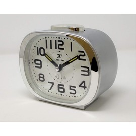 Little Star Alarm Travel Clock, Quiet Non Ticking with Snooze, Crescendo Alarm, Big Numbers for Easy Reading by Sterling Effectz (Grey)