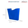 Deflecto 6 Pack Blue Portrait A4 Wall Mounted Document Holder