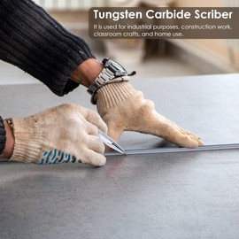 S erounder Pluma de Escritura, Pluma de Escritura, Marcador de cerámica, Grabador, Herramienta de Corte, Punta de Acero de tungsteno para Metal/Vidrio(Plata)