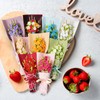 Minisland Green Rose Flower Cocktail Picks, 4.7 Inch Long Bamboo