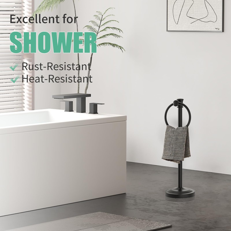 Hoimpro 17 Inch Stand Hand Towel Holder Towel Bar Towel