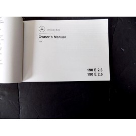 1993  mercedes 190E 2.3 190E 2.6  Owners Manual new original