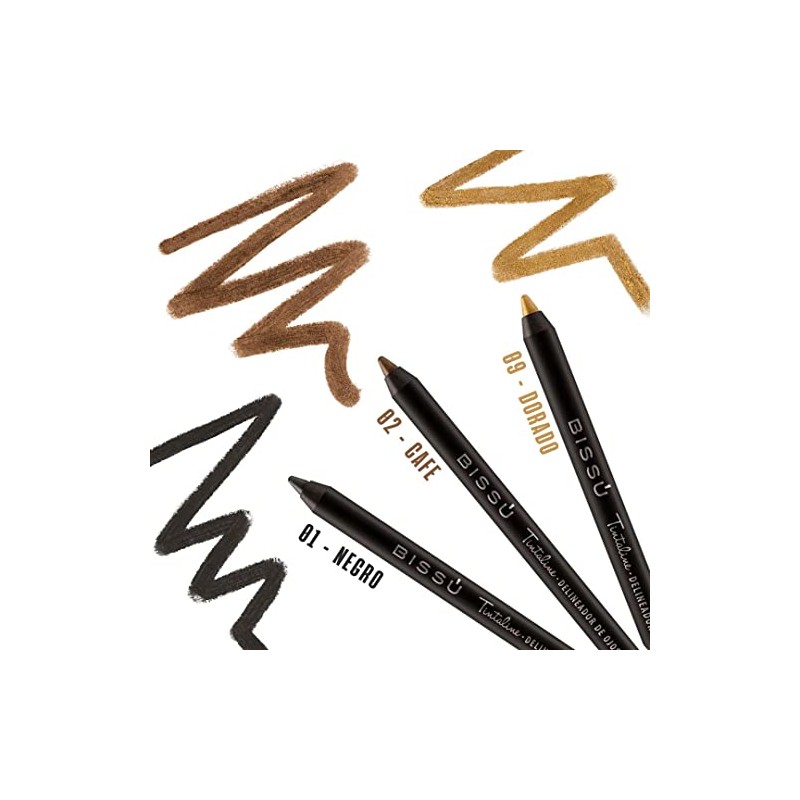 Kit BISSU Delineador Tintaline tonos básicos (Set 7 piezas)