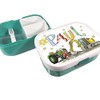 Lunch Box with Name, Excavator and Trunker, Includes Separation, Rosirosinchen