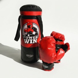 I Wanna Kids Boxing Punching Bag Set (Gloves Included) Indoor Play & Fitness Gym & Kids / 아이워너 어린이 복싱 펀칭백 세트 글러브 포함 실내 놀이 체력운동 짐앤키즈