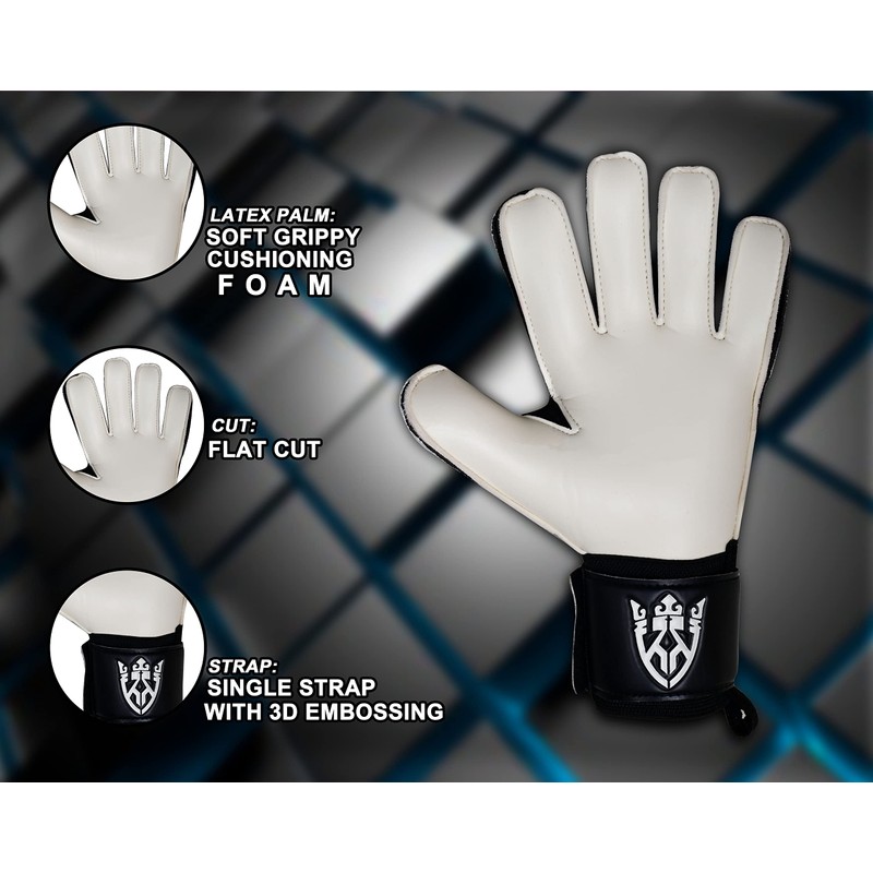 Keeperking Goalkeeper Gloves Children Youth Adults Football Gloves without Fingersave