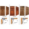 Berta 30-Pack Inset Soft Close Frameless Hinges, 110 Degree 6-Ways