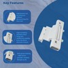 Upvc Door Hinges - 110mm Adjustable Rebated Butt Hinge 13mm