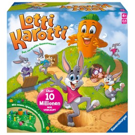 Ravensburger Ravensburger Kinderspiele 22343 - Lotti Karotti - Wettlaufspiel für 2 bis 4 Spieler, Kinderspiel ab 4 Jahren - Ostergeschenke für Kinder