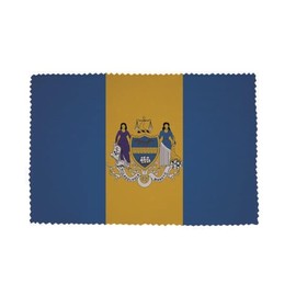 U24 Brillenputztuch Philadelphia Fahne Flagge Glasreinigungstuch Microfasertuch