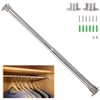 Wardlock 31cm-52cm Extendable Stainless Steel Wardrobe Rail, Adjustable Clothes Rail