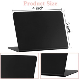 15 Pcs Mini Chalkboard Signs - Desktop Message Board Wedding Tabletop Chalkboard Number Signs Decorative Sign for Parties Food Table Tents Store Home Decorative Easy to Write (4 X 3 Inches)