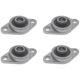HAJXZH 4 PCS Pillow Block Flange KFL08 Inner Diameter 8 MM Plummer Block Bearing Self Alignment Zinc Alloy Mounted Flange Suitable for Construction Machinery and Household Appliances