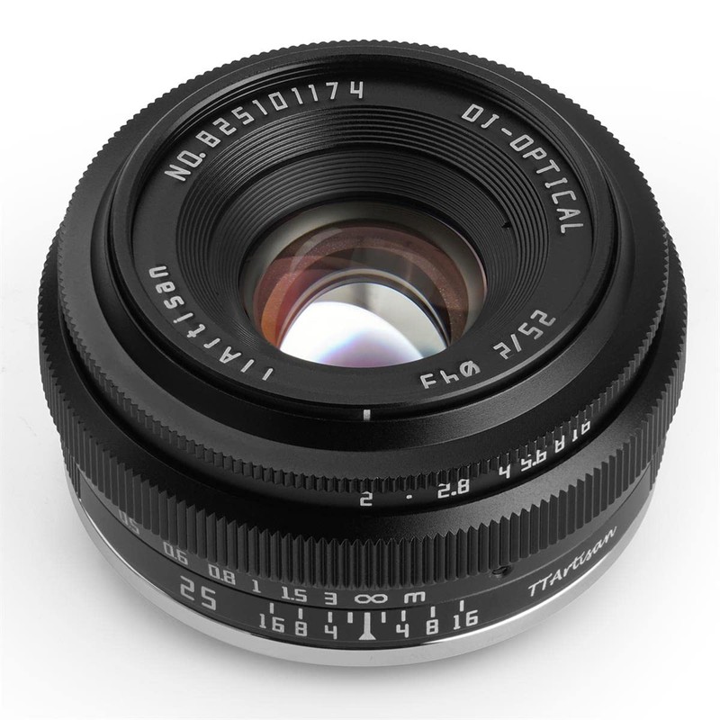 TTArtisan APS-C 25mm F2 Metal Bodied Lens Compatible with M43