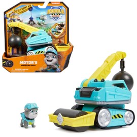 Rubble & Crew - Demolition Ball Construction Vehicle with Engine Figure (Basic Vehicle), Toy for Children from 3 Years