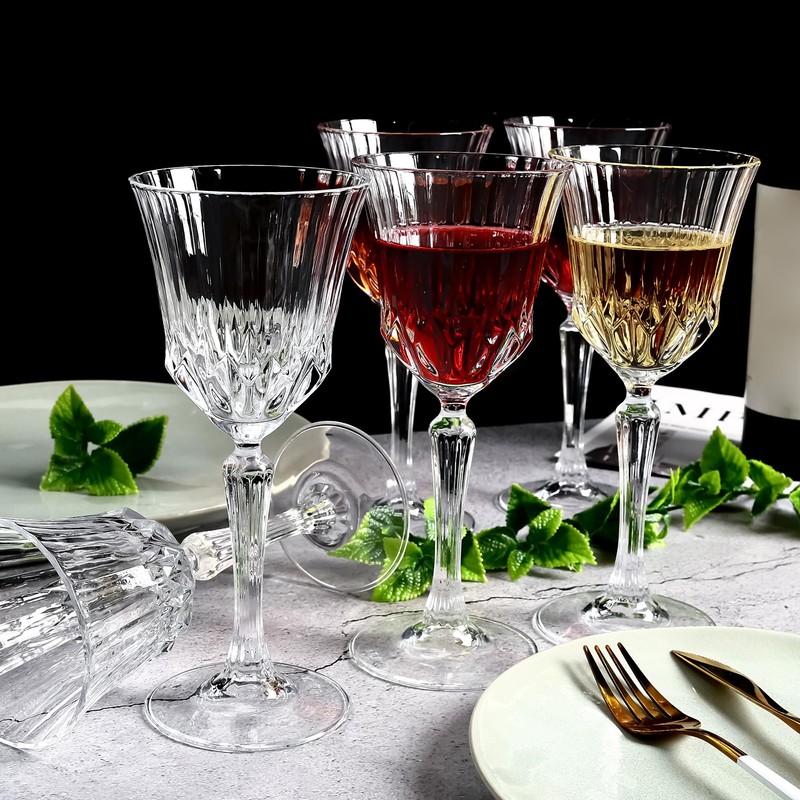 YANGNAY 12 Pack Multifunctional Wine Glasses, 7 oz Elegant Wine