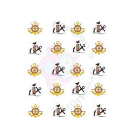 Ships Wheel & Seagull Waterslide Nail Art Decals