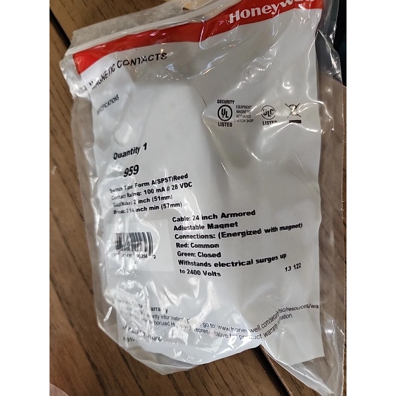 Honeywell Resideo 959 XTP Overhead Door Magnetic Contact, Form A