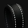 KCT Reflective Dog Lead 1.2m 4ft Black Nylon Strong Leash